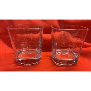 Set -2 Embossed Branded JACK DANIELS OLD No 7 Glass Tumblers everyday we make..